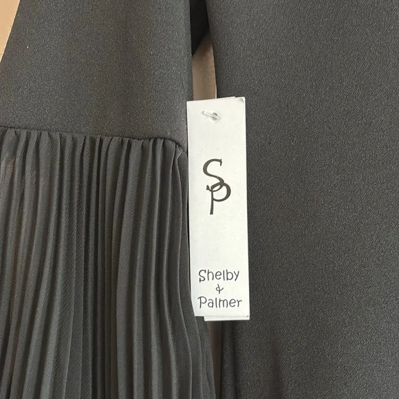 Shelby & Palmer Black Ruffled Bell Sleeve Sheath Dress - Picture 6 of 8